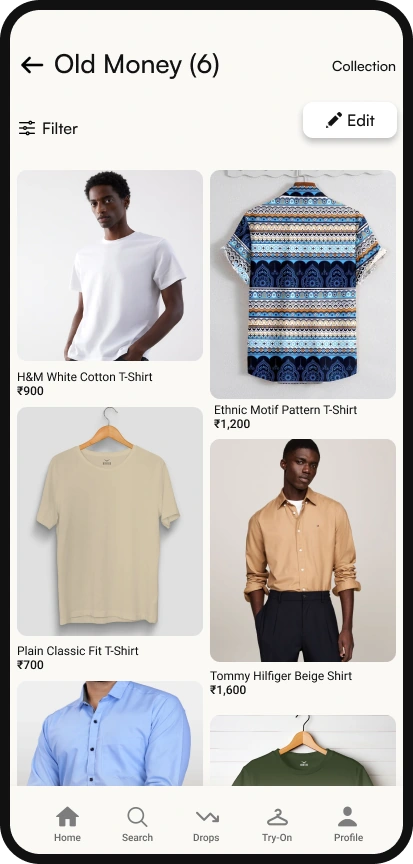 StyBay Old Money collection with saved fashion finds